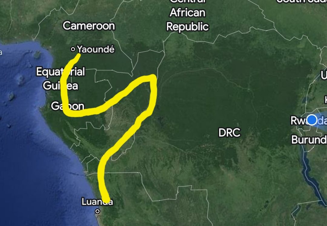 Cycle from Cameroon to Congo